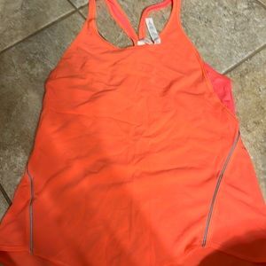 Coral/orange tank top-Lulumelon